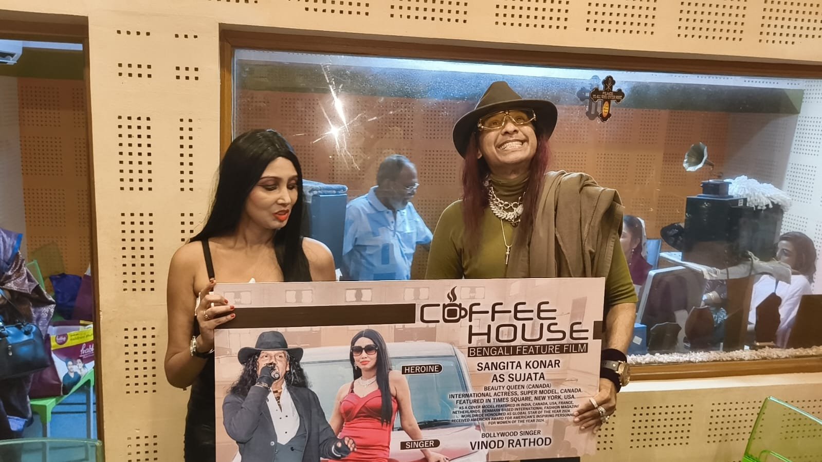 Vinod Rathore sang the title song of the film 'Coffee House' at the OHD studio located in Dumdum Cantonment area