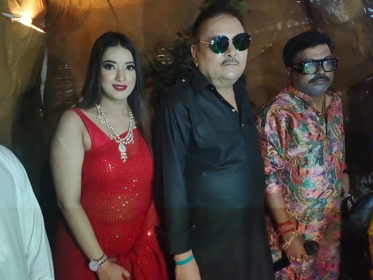 Politician Madan Mitra and actress Subhanki Dhar were present at the inauguration of Bhavanipur United Forum's Kartik Puja