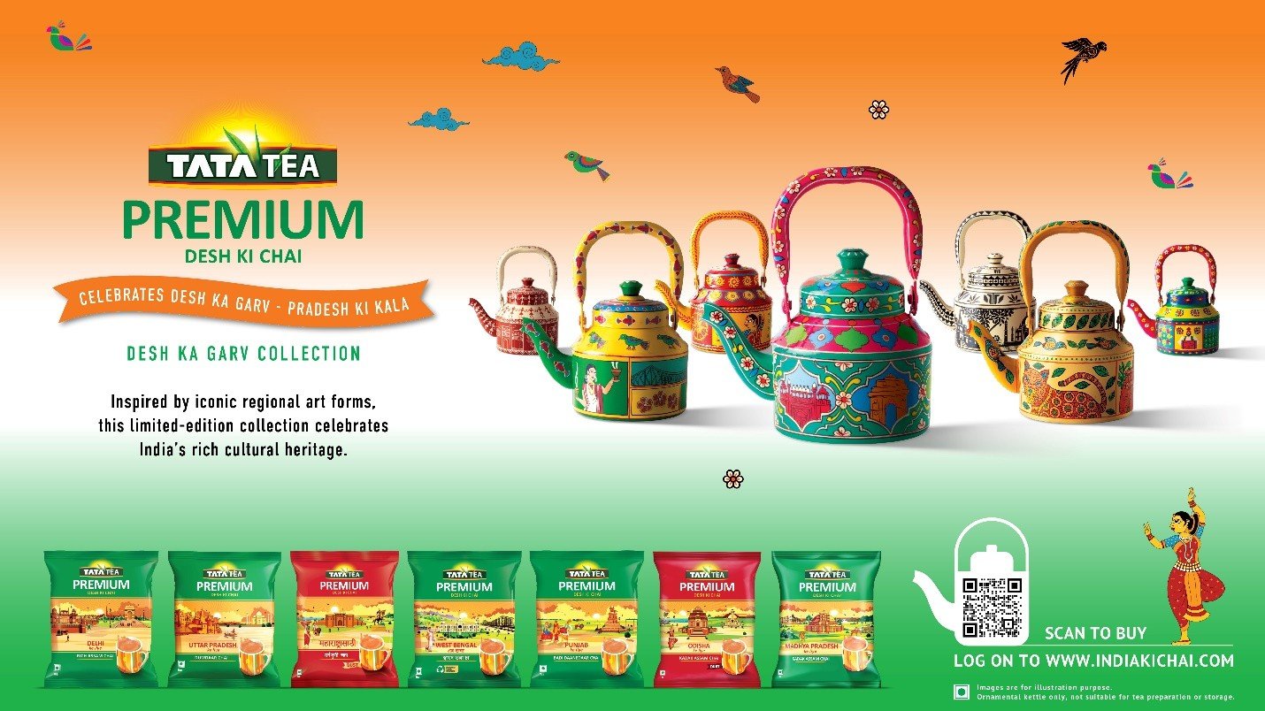 Tata Tea Premium’s Desh Ki Chai Marks 77th Independence Day with a Tribute to West Bengal’s Rich Heritage through Kali Ghat Art