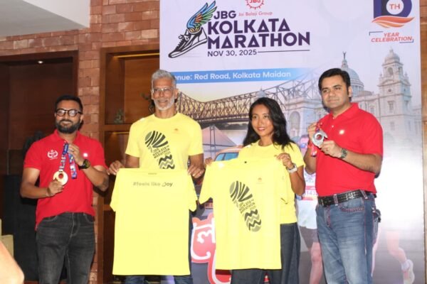 JBG Kolkata Marathon 2025 Unveils Official Participants’ T-shirt And Iconic Finisher Medal In A Grand Ceremony