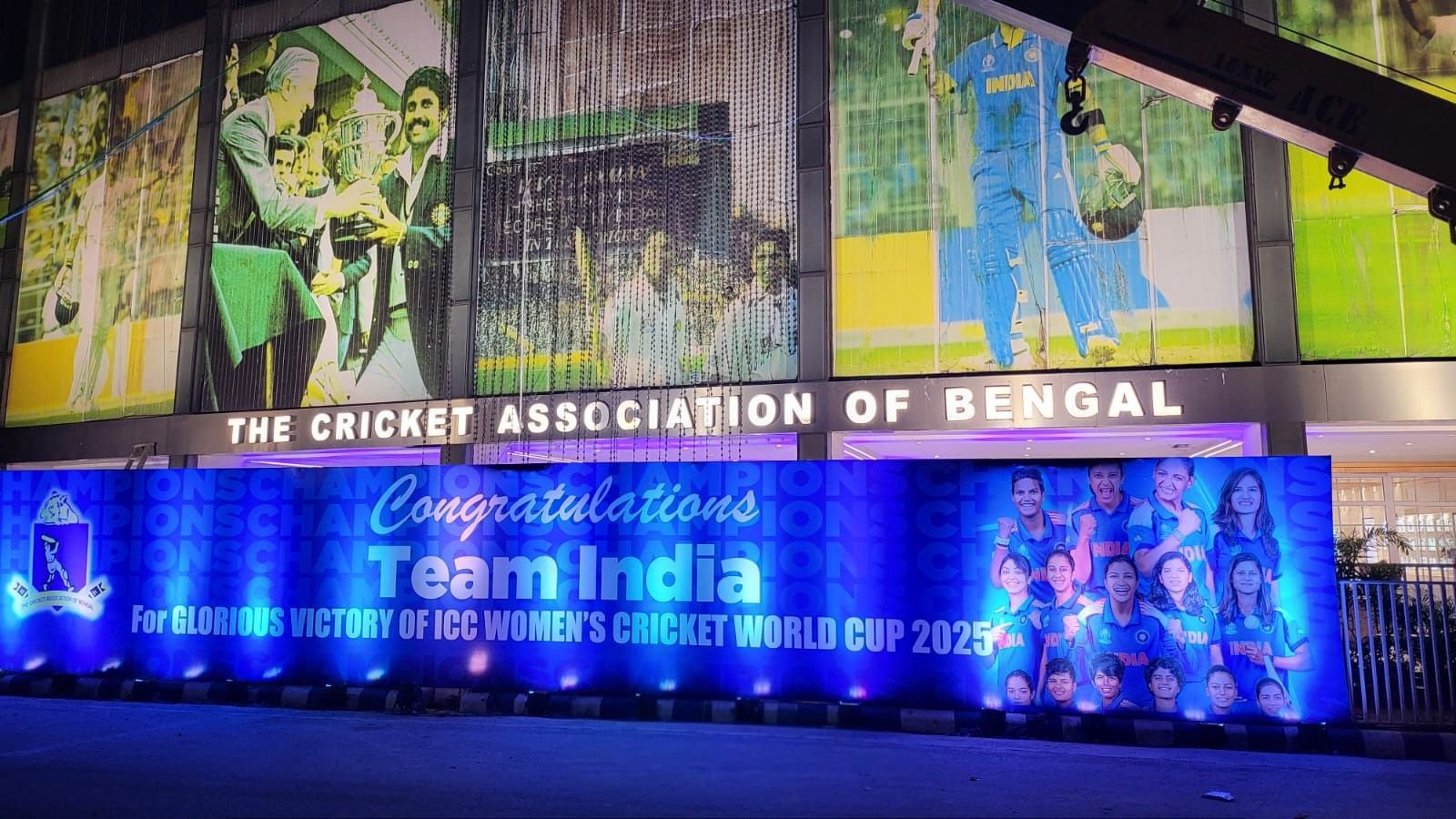 Cricket Association of Bengal Celebrates Team India’s Triumph at ICC Women’s Cricket World Cup 2025 with Grand Illumination