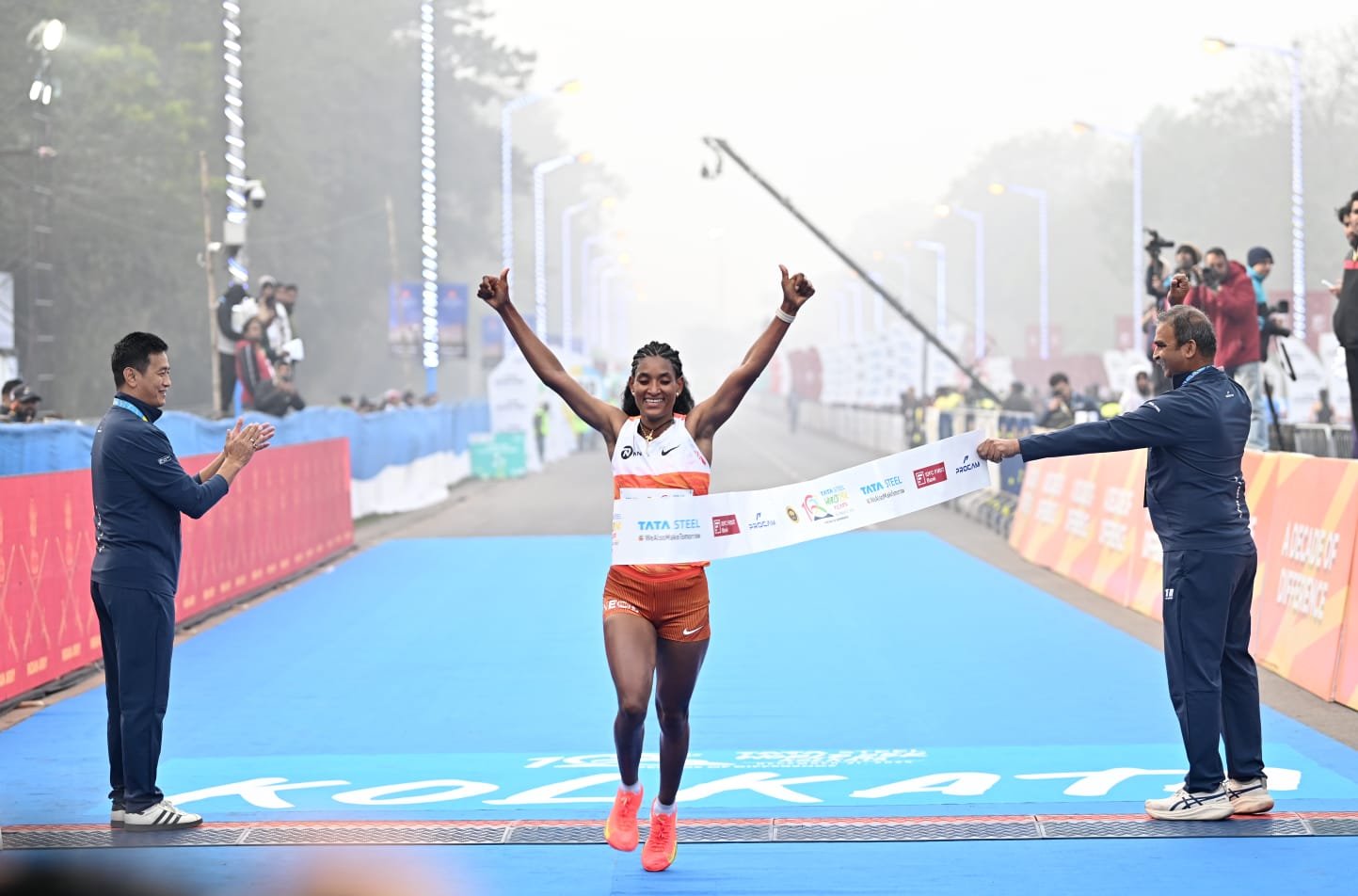 Gulveer, Seema rewrite records, while Joshua lives up to his hype in the 10th edition of Tata Steel World 25K Kolkata