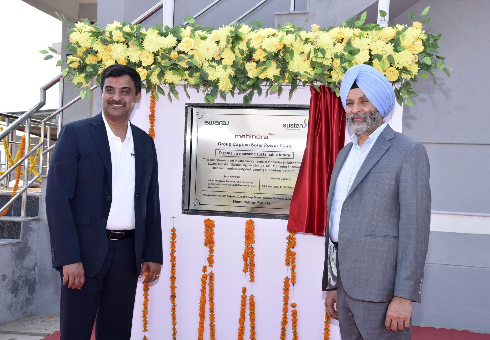 Swaraj Tractors and Mahindra Susten Commission One of Punjab’s Largest Group Captive Solar Projects