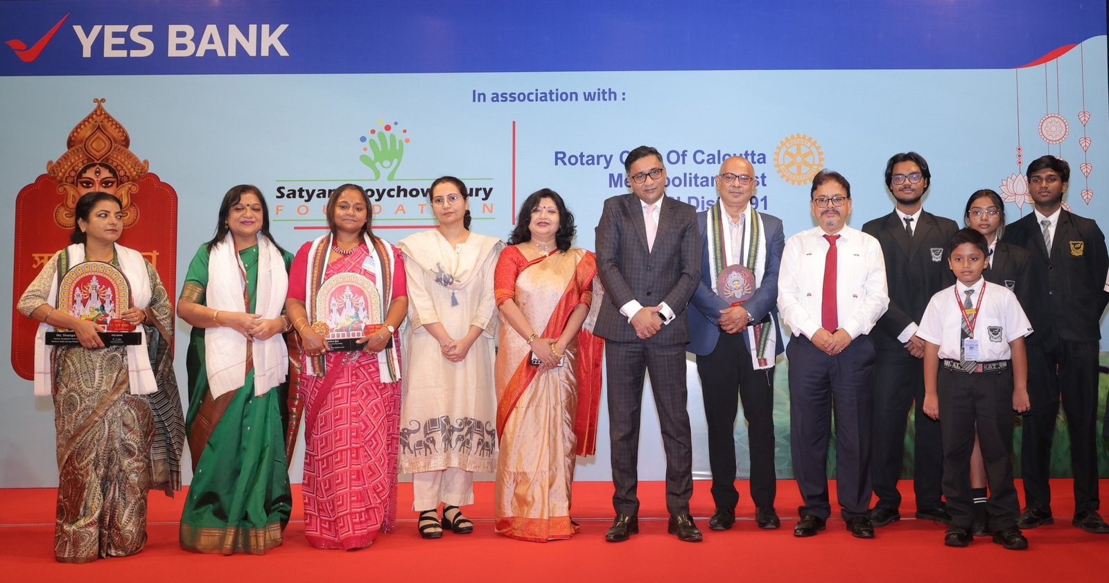 YES BANK, Satyam Roychowdhury Foundation and Rotary Club of Calcutta Metropolitan East celebrate 4th edition of ‘Sobar Pujo, Durga Pujo’ initiative